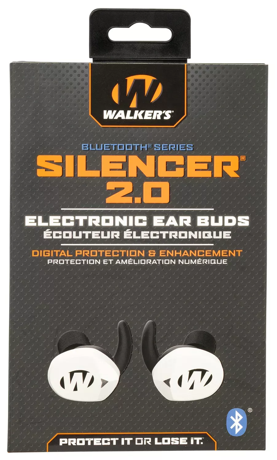 Walker's Silencer BT 2.0 Electronic Ear Buds White