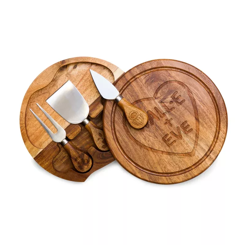 Wall-E – Acacia Brie Cheese Cutting Board & Tools Set