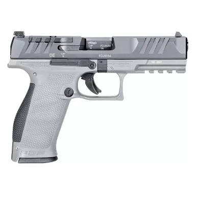 Walther Arms 2858371NP3 PDP Full Size Frame 9mm Luger 18+1 4.50" Stainless Polygonal Rifled Barrel, Optic Ready/Serrated Steel Slide, Gray Polymer Frame w/Picatinny Rail Ambidextrous