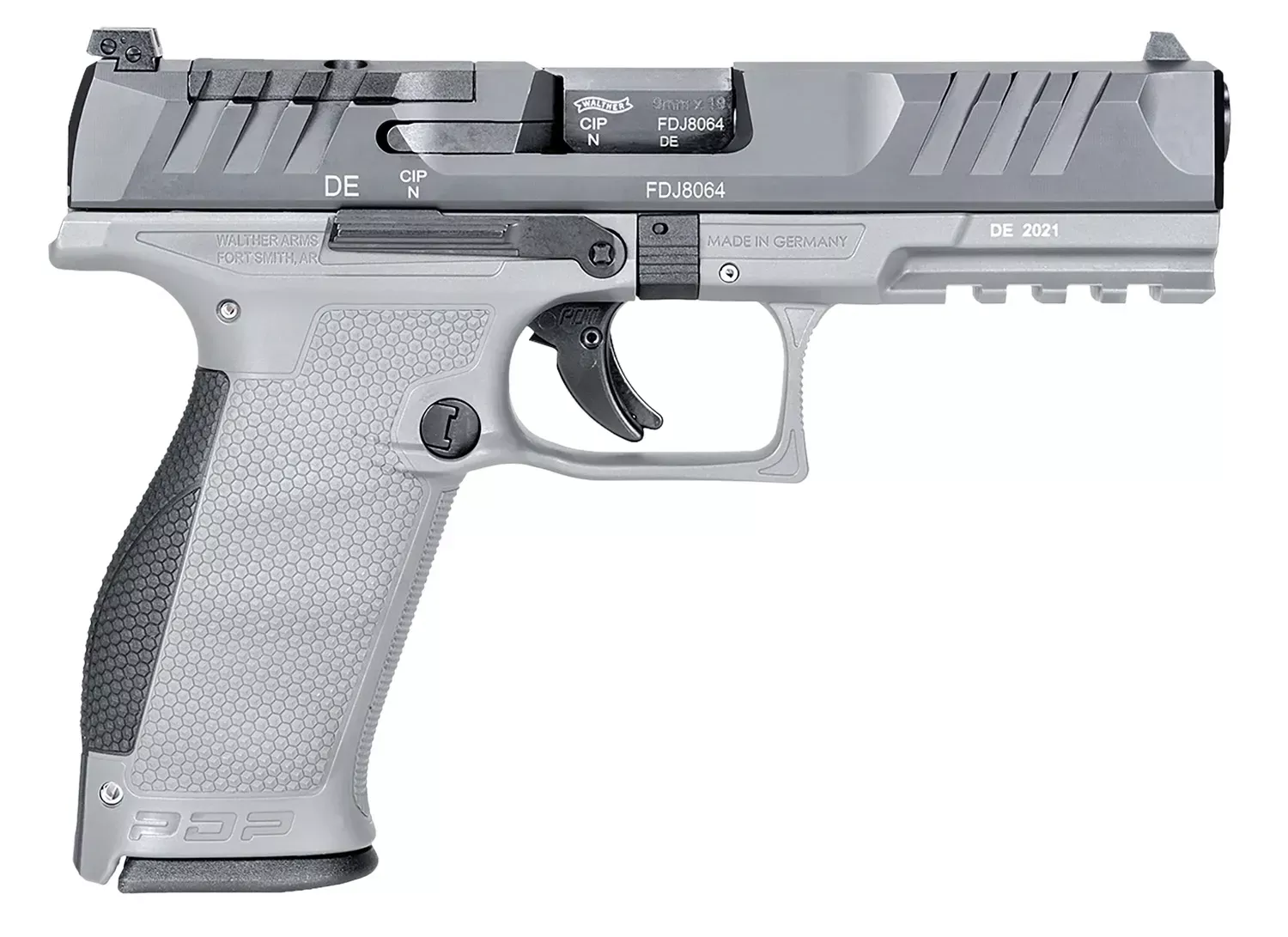 Walther Arms PDP Full Size Frame 9mm Luger Pistol 18+1 4.50" Stainless Polygonal Rifled Barrel 2858371NP3