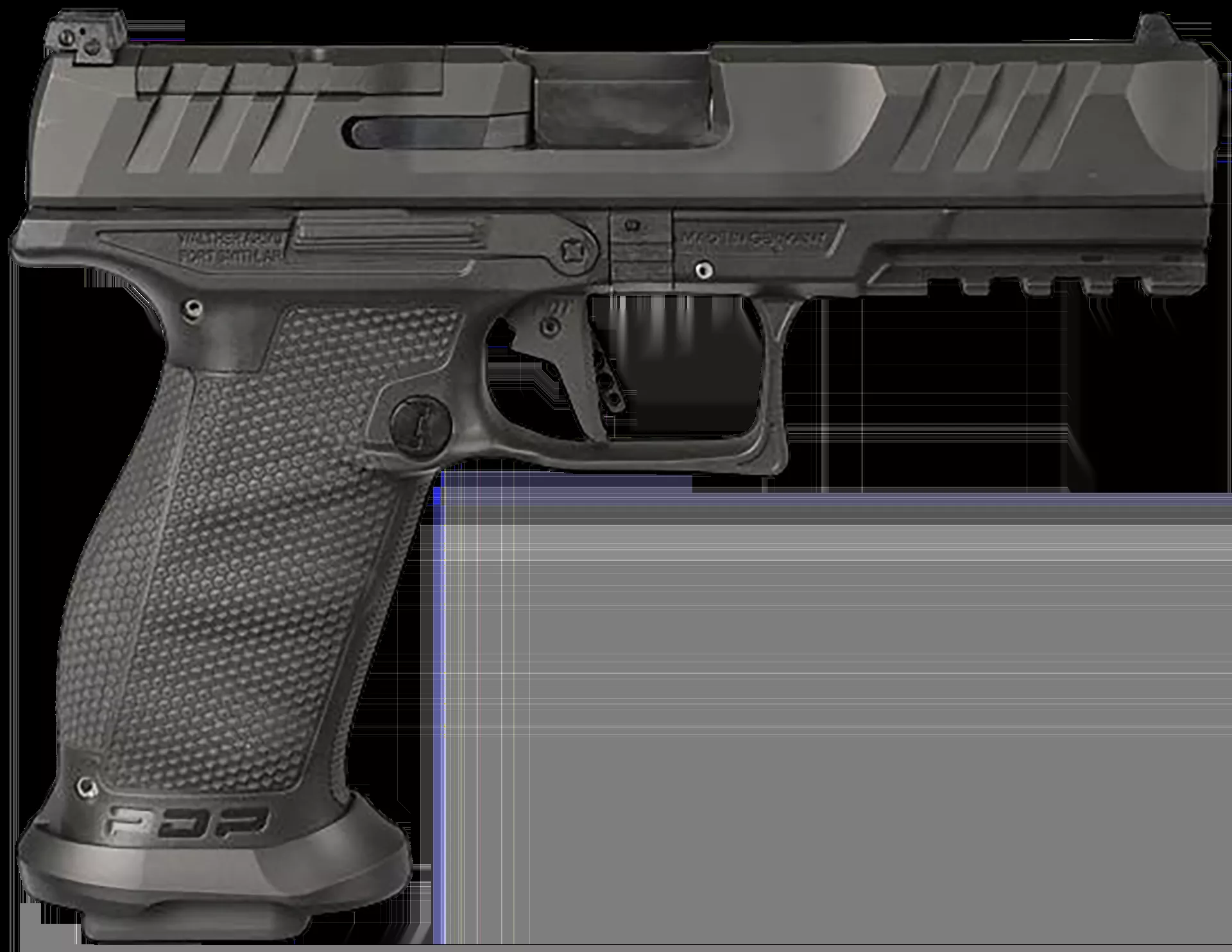 Walther Arms PDP Pro E 9mm Luger Pistol Full Size Frame10+1 4.50″ Optic Ready Serrated Slide 2880113