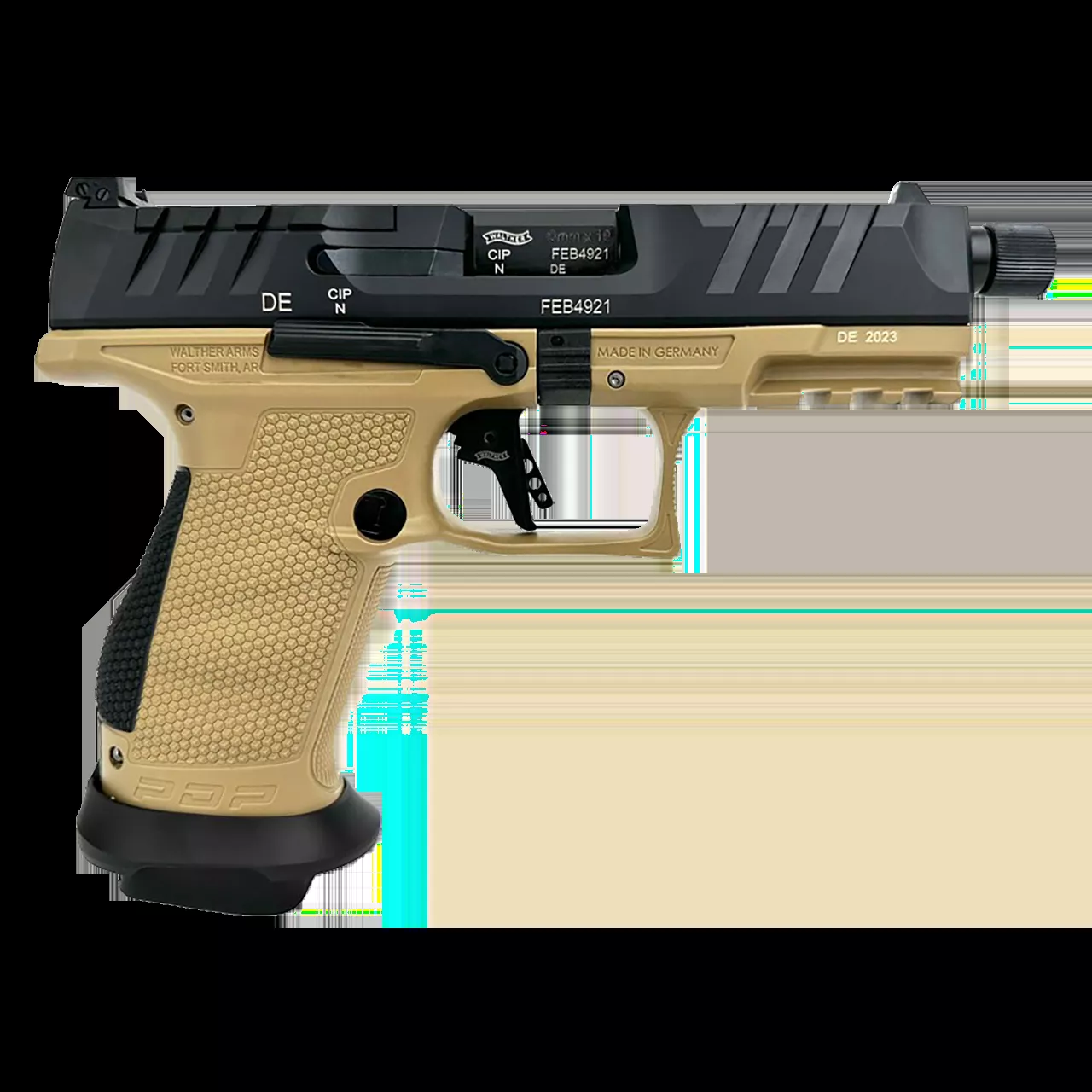 Walther Arms PDP Pro SD 9mm Luger Pistol 15+1 4.60″ Threaded Barrel Optic Cut Steel Slide Flat Dark Earth Polymer Frame 3-Dot Sights 2877520