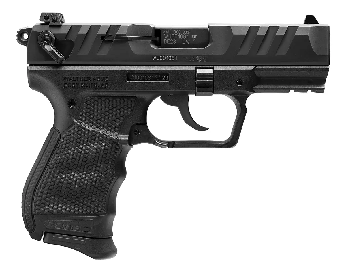 Walther PD380 .380ACP Pistol 9+1 3.7″ Steel Barrel/Slide Polymer Frame Front Dot/Adj Rear Sight Ambi Thumb Safety DA/SA 5050508