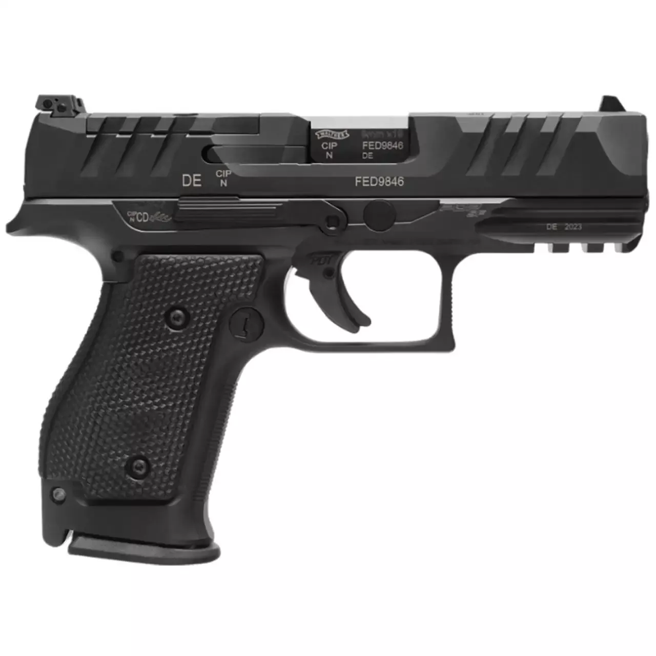 Walther PDP SF Compact 9mm Pistol 4″ Black 2880016