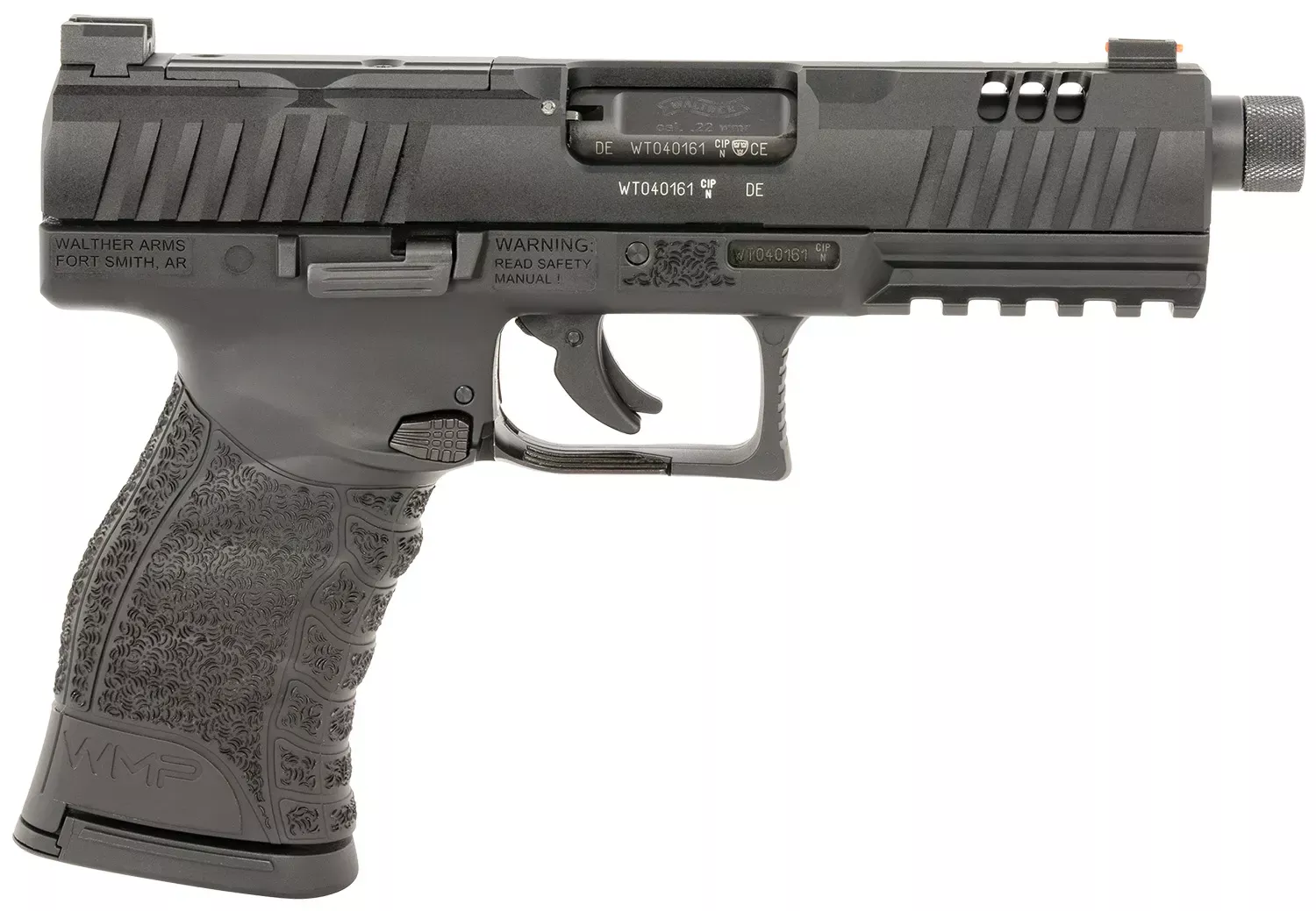 Walther WMP SD 22 WMR Pistol 4.9″ Black 5220301