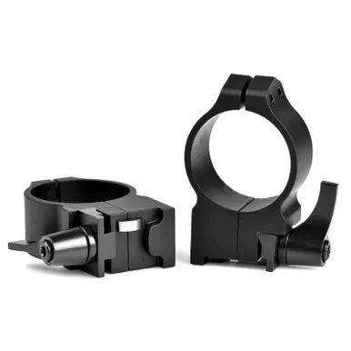 Warne 15R7LM Maxima Vertical Split QD 30mm Rings for Ruger M77, High, Matte Black