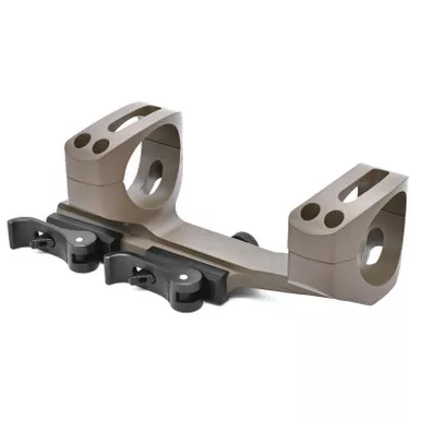 WARNE 1in Quick Detach Cantilever Extended Skeletonized Mount for AR Rifles (QDXSKEL1DE)