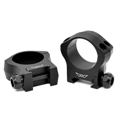 Warne 7214M Mountain Tech Lightweight 30mm Rings, Medium, Matte Black
