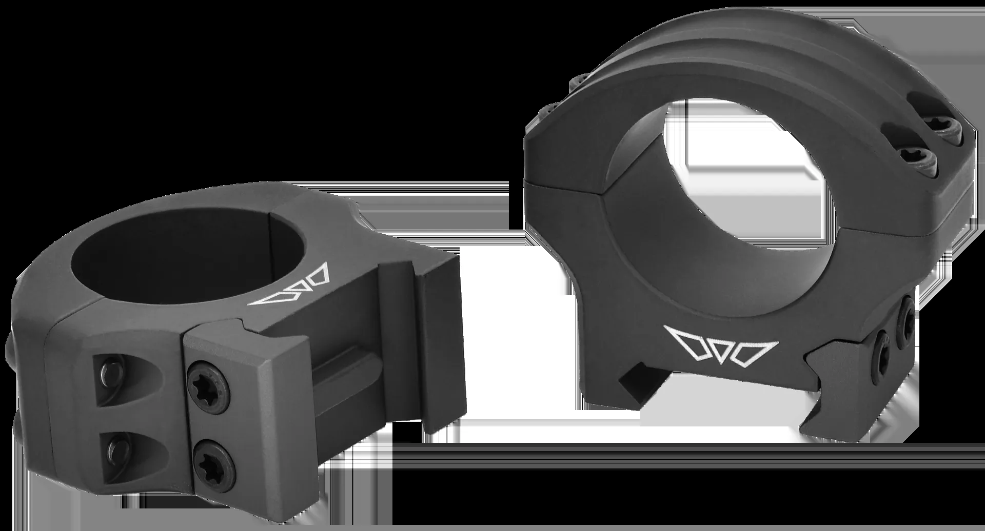 Warne HyperLite Scope Rings Maxima/Picatinny/Weaver Low 1"Matte Black 8500M