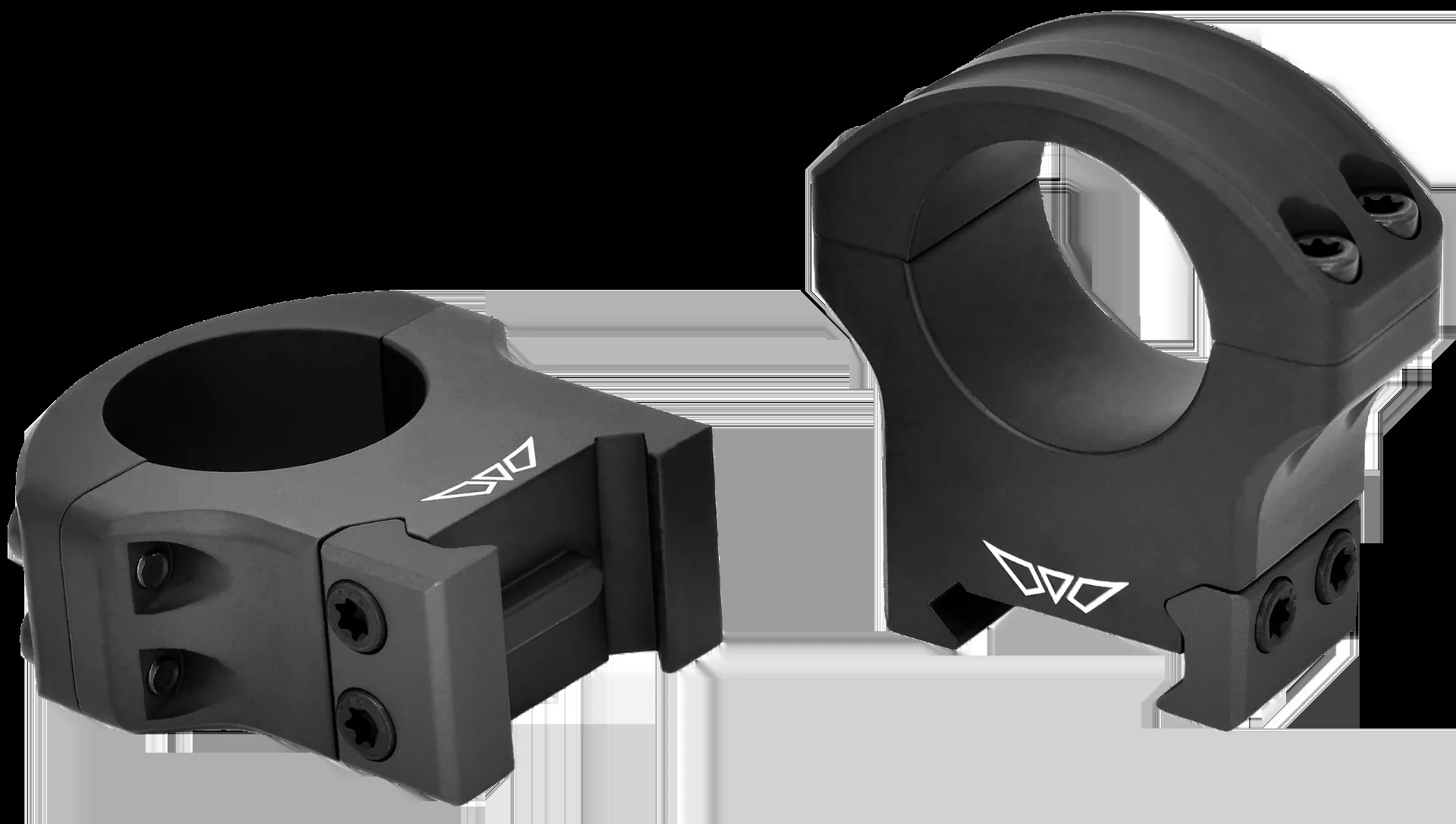 Warne HyperLite Scope Rings Maxima / Weaver / Picatinny High 1" Matte Black 8502M