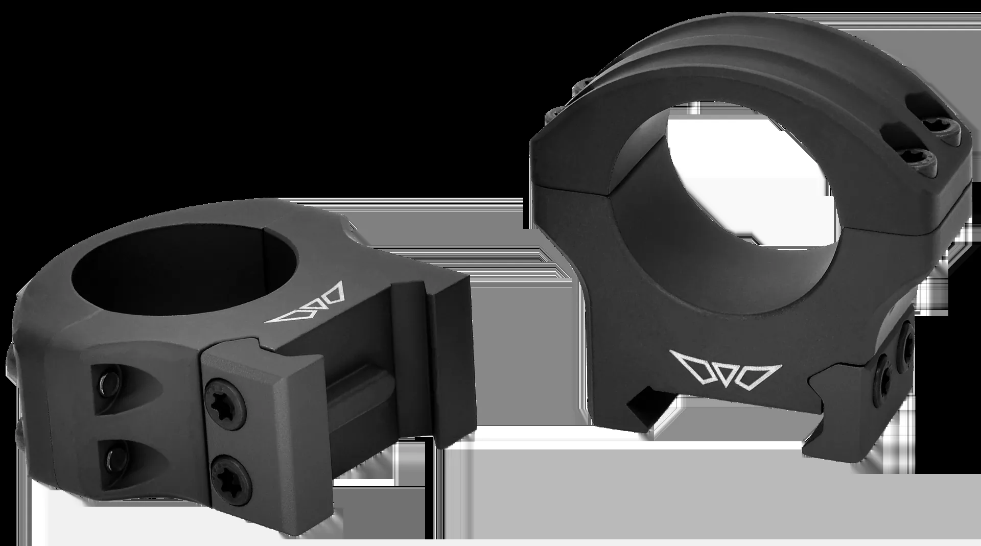 Warne HyperLite Scope Rings Maxima/Weaver/Picatinny Medium 1" Matte Black 8501M