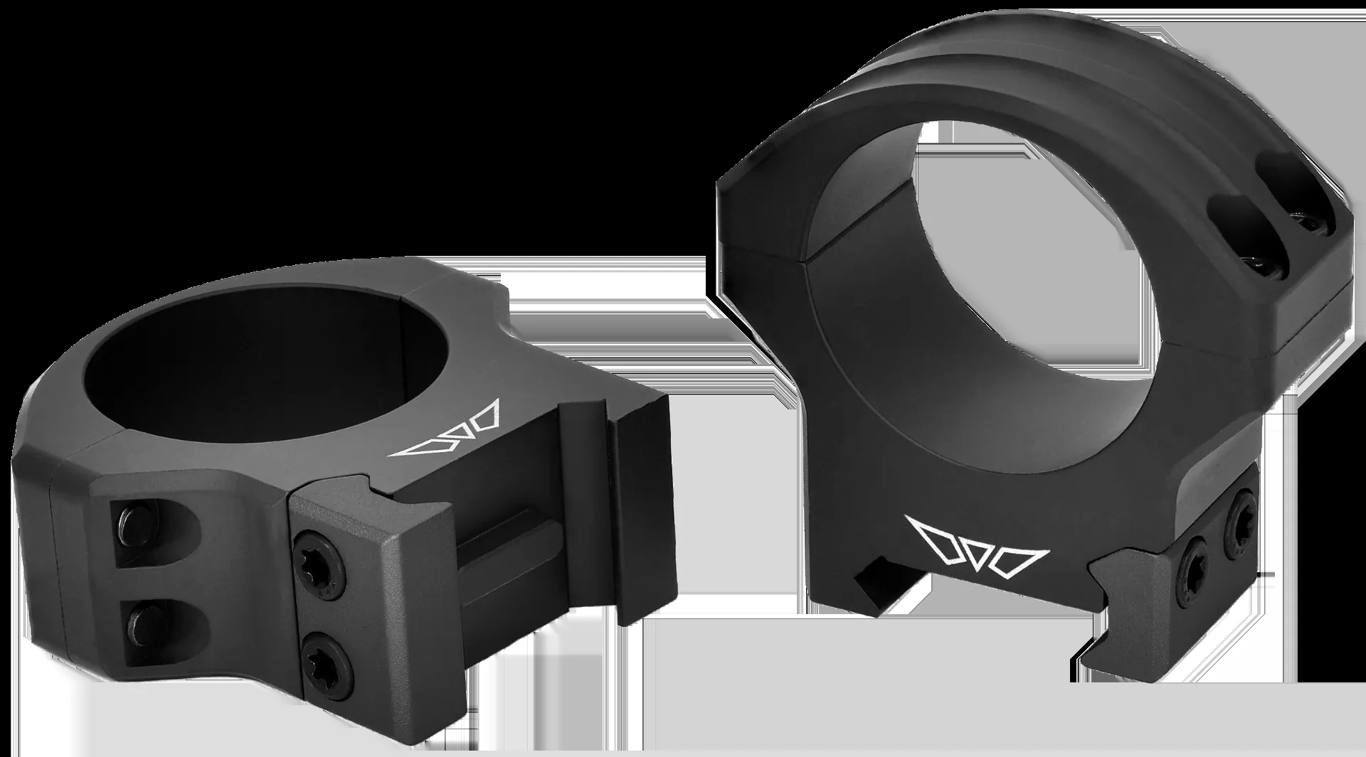 Warne HyperLite Scope RIngs Maxima / Weaver / Picatinny Medium 30mm Matte Black 8514M