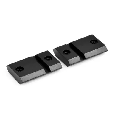 Warne M932/932M Maxima Two-Piece Steel Base for Tikka All Flat Tops, Matte Black