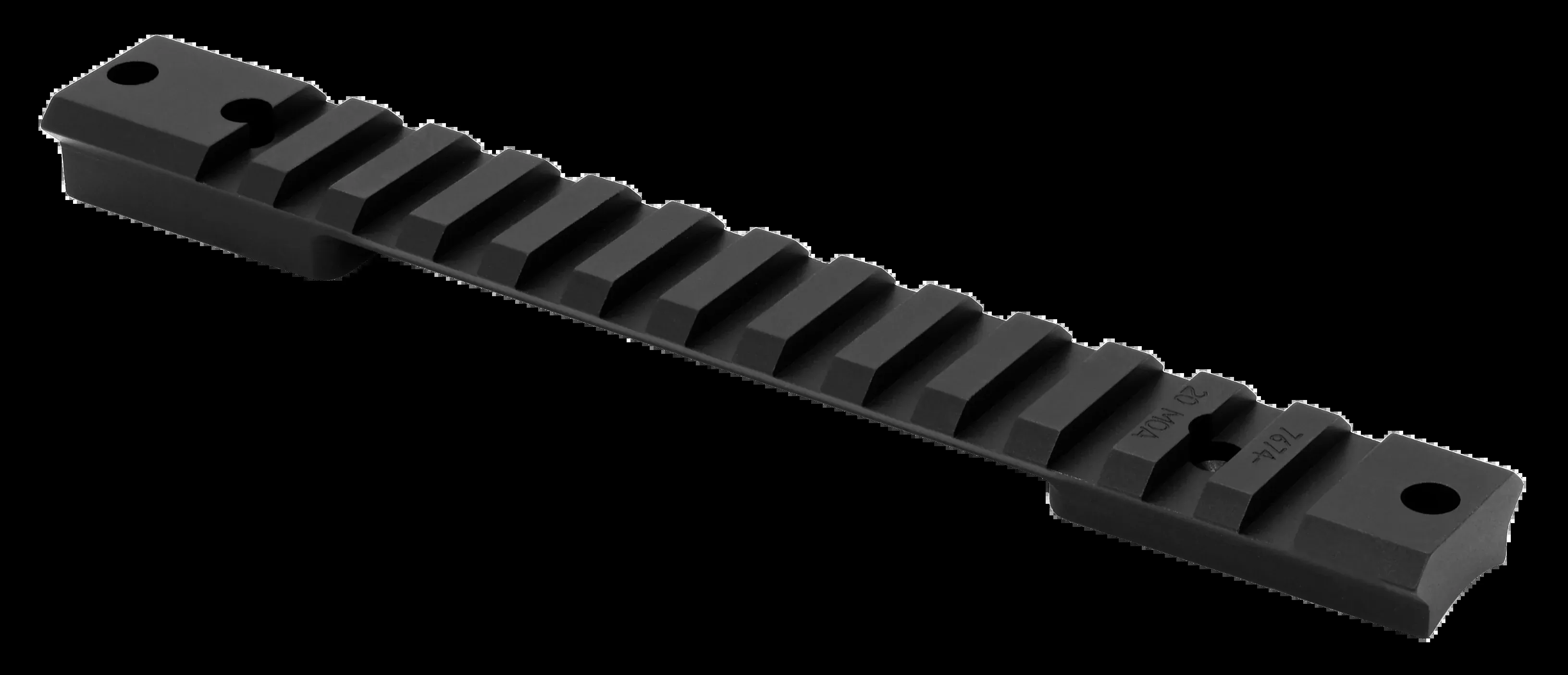 Warne Mountain Tech Tactical Rail Matte Black 20 Moa Remington Long Action