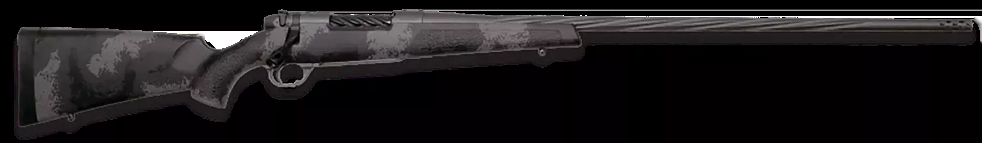 Weatherby Mark V Live Wild Full Size 257 Wthby Mag Rifle 3+1 24" Carbon Gray Cerakote #2 Fluted/Threaded Barrel, MLW01N257WR8B