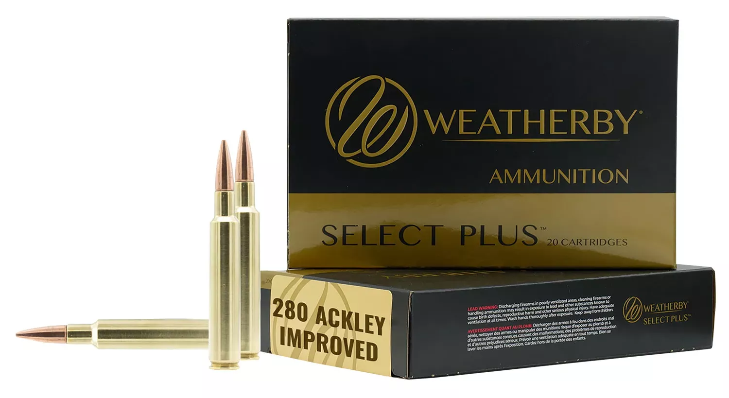 Weatherby Select Plus 280 Ackley Improved 139 Gr. Hammer Custom 20/Box