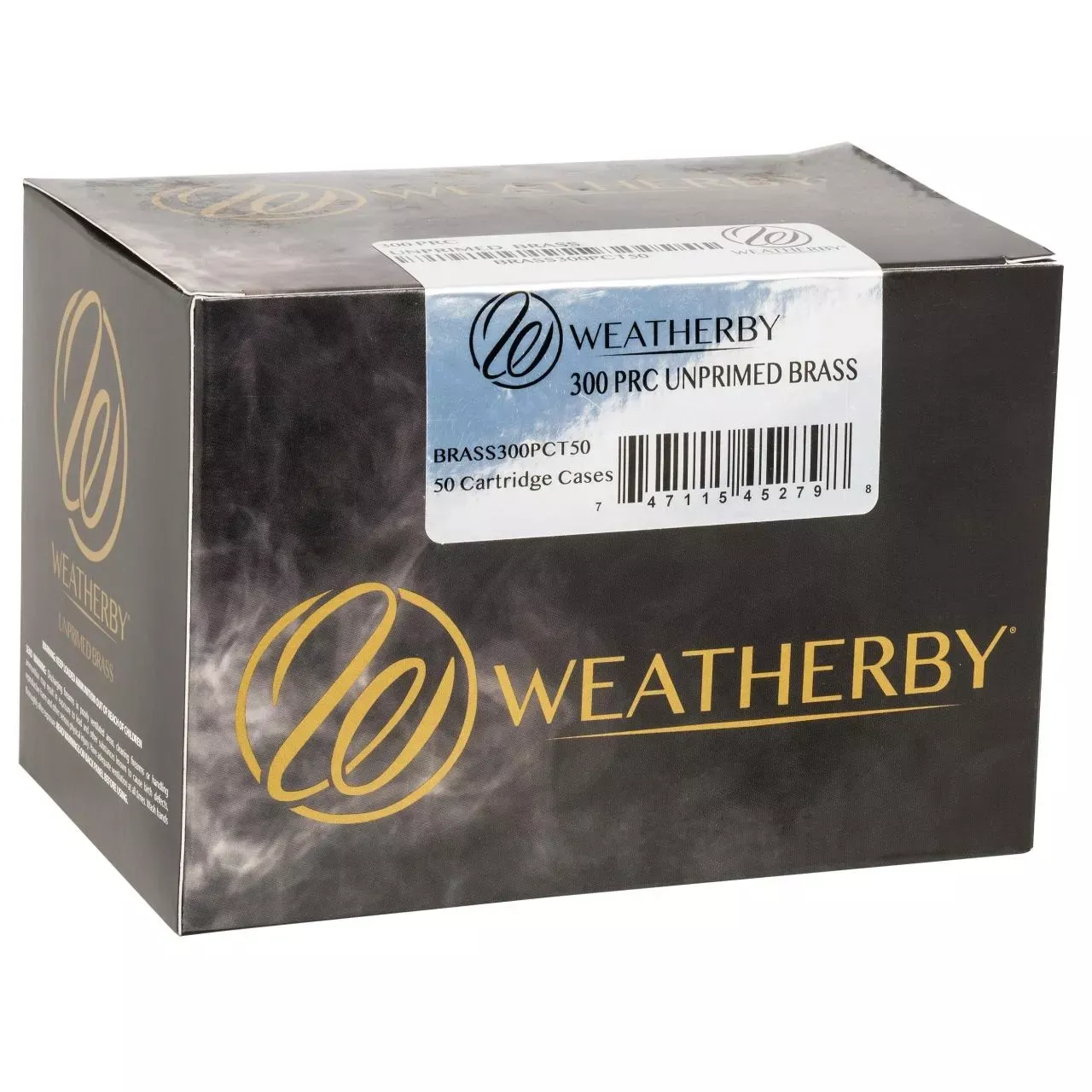 Weatherby Unprimed Cases 300 PRC Rifle Brass – 50 Per Box