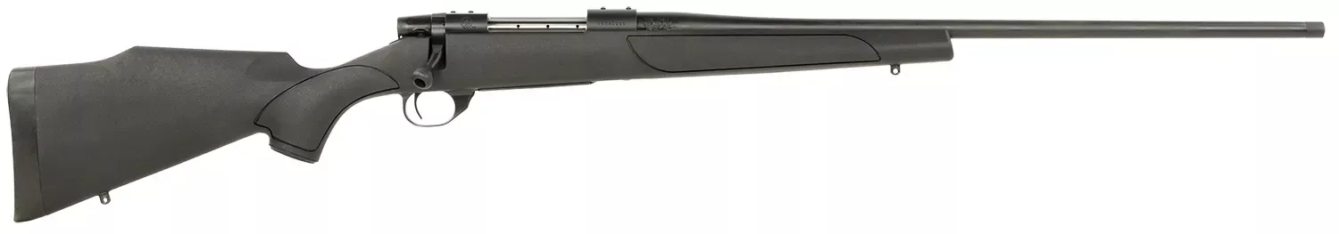 Weatherby Vanguard Obsidian .257 Wthby Mag 3+1 24″ #2 Threaded Barrel Drilled/Tapped Receiver Syn Stock VTX257WR4T