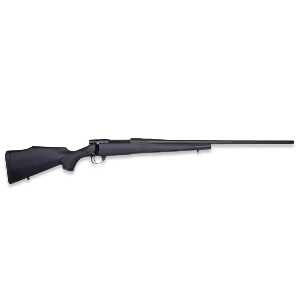 Weatherby Vanguard Obsidian Bolt Action Rifle 270 WIN 5+1 24″ #2 Threaded Barrel Drilled/Tapped Receiver Syn Stock VTX270NR4T