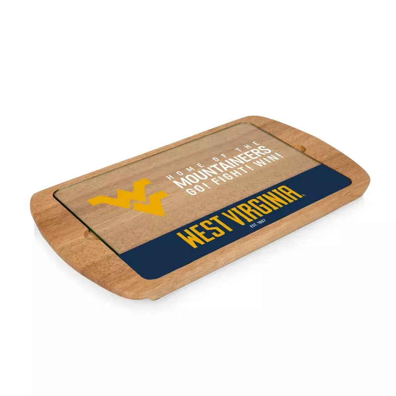 West Virginia Mountaineers – Billboard Glass Top Serving Tray