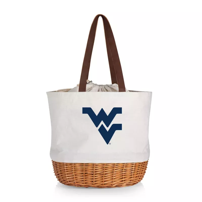 West Virginia Mountaineers – Coronado Canvas and Willow Basket Tote