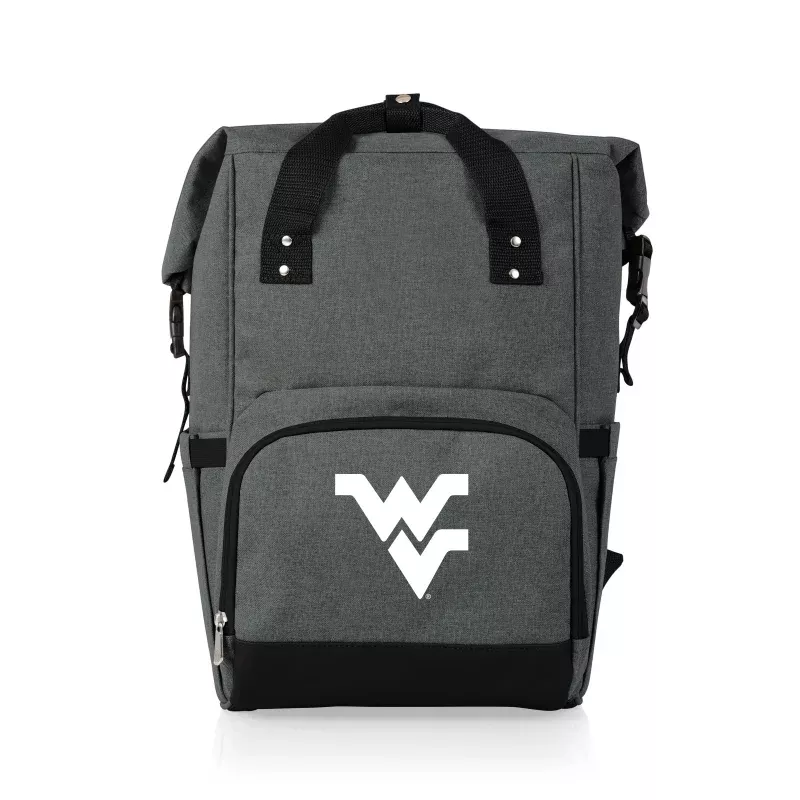 West Virginia Mountaineers – On The Go Roll-Top Backpack Cooler