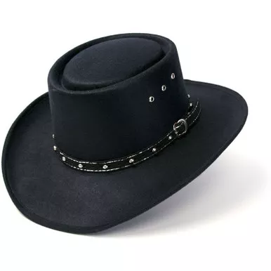 WESTERN EXPRESS Felt Finish Western Gambler Hat (BFF-32)