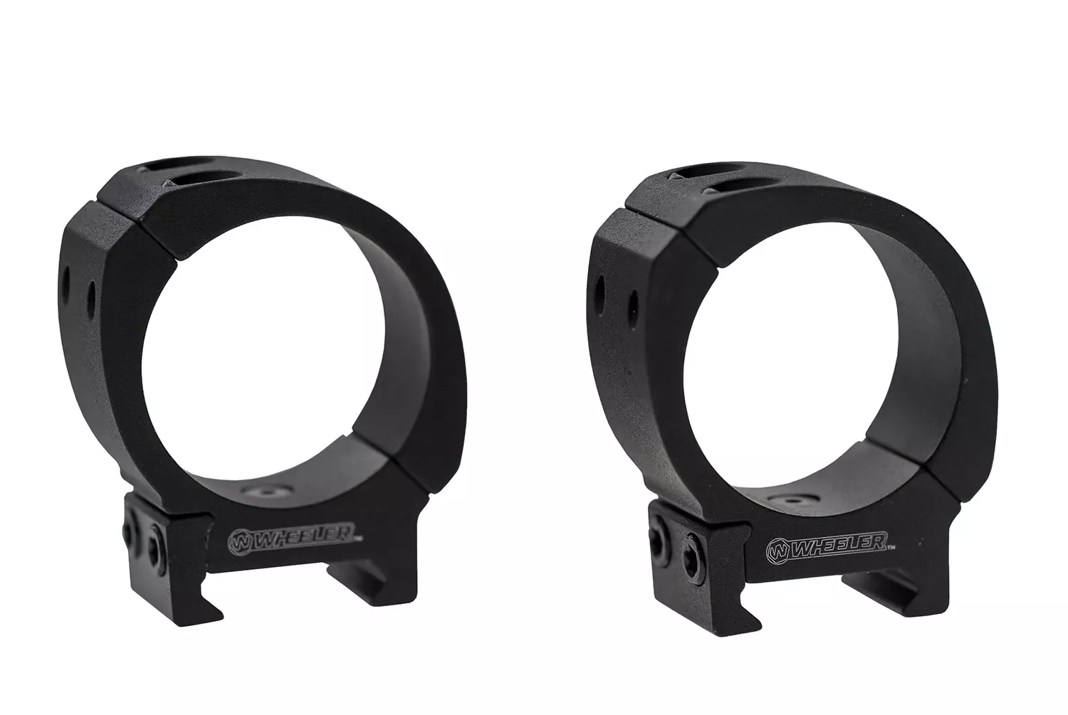 Wheeler Sporter Scope Rings Picatinny/Weaver Medium 1″ Black 1133748