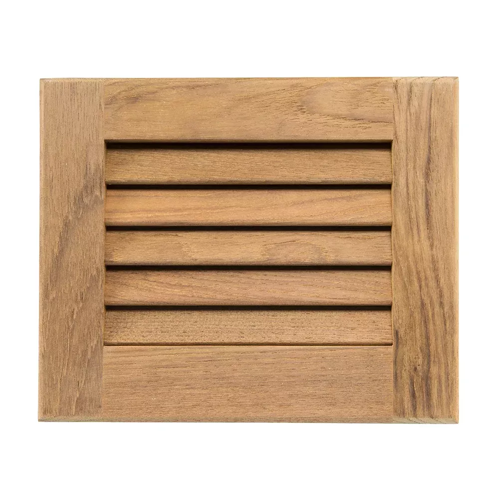 Whitecap Teak Louvered Insert – 7-1/2″ x 9-1/8″ x 3/4″
