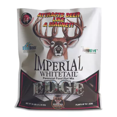 Whitetail Institute EDG6.5 Imperial Seed Edge Forage Blend, 6.5 lbs, White