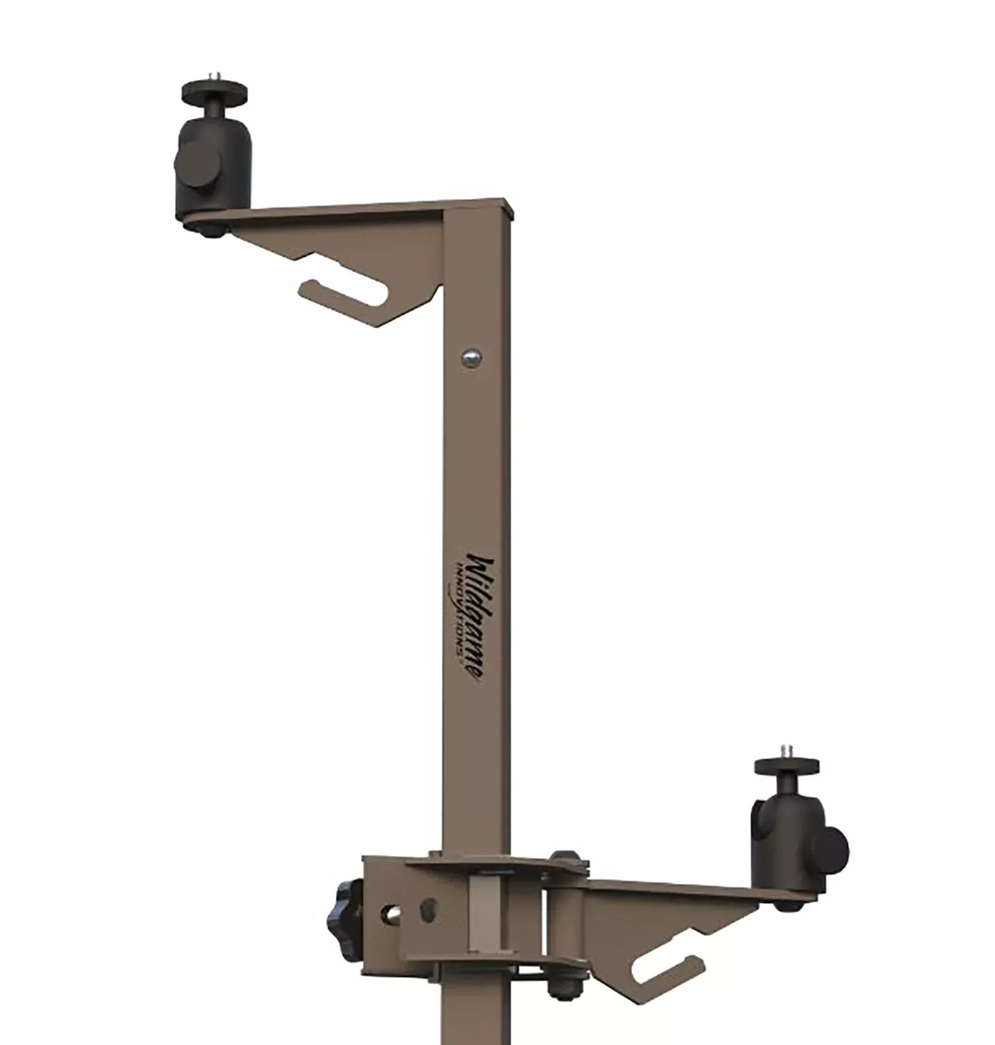 Wildgame Innovations Dual Camera Stake Mount 29-49" Adjustable Tan WGICSMP