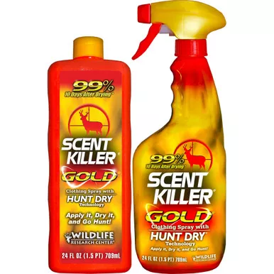 Wildlife Research 1259 Scent Killer Spray Gold Combo, 24 Ounce, Red, 2 Pack
