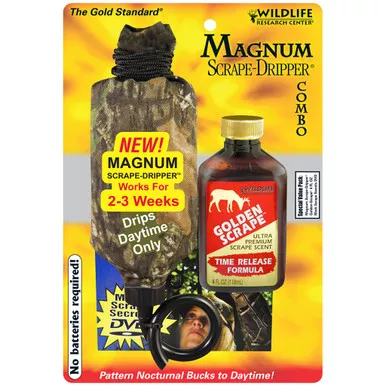 Wildlife Research 386 Magnum Dripper Combo Gold Scrape, 4 Ounce, Yellow