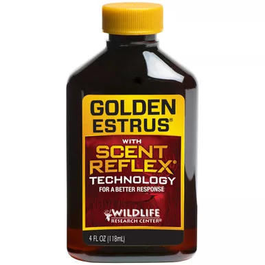 Wildlife Research 404-4 Golden Estrus with Scent Reflex Technology, 4 Ounce, Brown