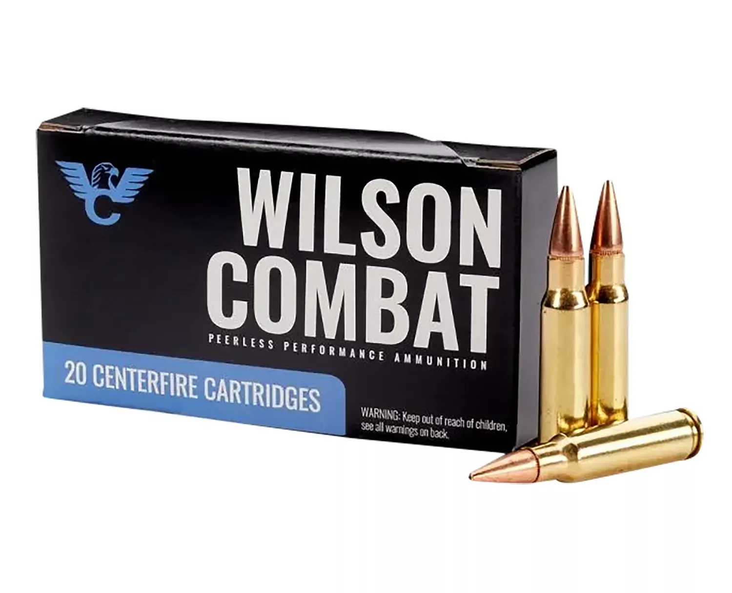 Wilson Combat 6.8SPC Ammo 110 Grain Hollow Point Boat Tail 20 Rounds A68110BTHP