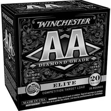 Winchester Ammo AADG207 AA Diamond Grade Elite Trap 20Gauge 2.75″ 7/8oz 7.5Shot 25 Per Box/10 Case