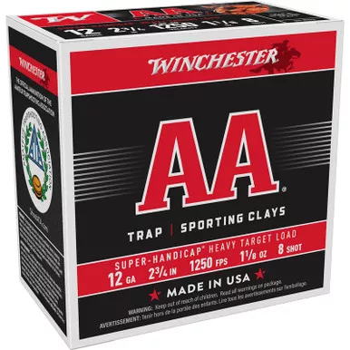 Winchester Ammo AAHA128 AA Super Handicap Heavy Target 12Gauge 2.75″ 1 1/8oz 8Shot 25 Per Box/10 Case