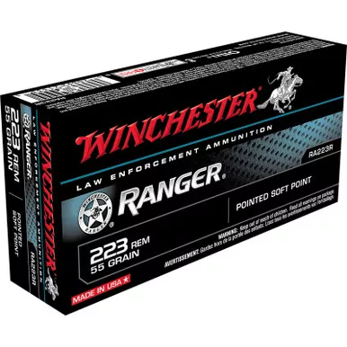 Winchester Ammo RA223RY 223Rem 55gr Pointed Soft Point 20 Per Box/50 Case