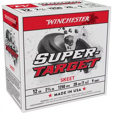 Winchester Ammo TRGT12509 Super-Target Light Target 12Gauge 2.75" 1oz 9Shot 25 Per Box/10 Case