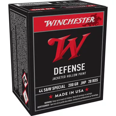Winchester Ammo USA44SWJHP USA 44S&WSpl 200gr Jacketed Hollow Point 20 Per Box/10 Case