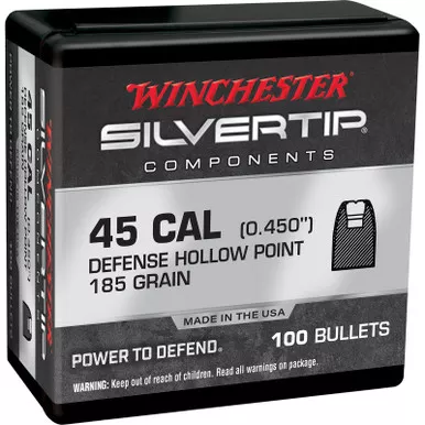Winchester Ammo WB45AS185X Silvertip 45ACP 185gr 100 Per Box/10 Case