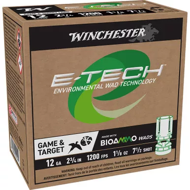 Winchester Ammo WCM127 E-Tech 12Gauge 2.75″ 1 1/8oz 7.5Shot 25 Per Box/10 Case