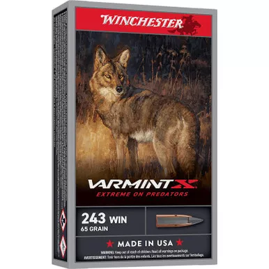 Winchester Ammo X243PXP Varmint X 243Win 65gr Extreme Point 20 Per Box/10 Case