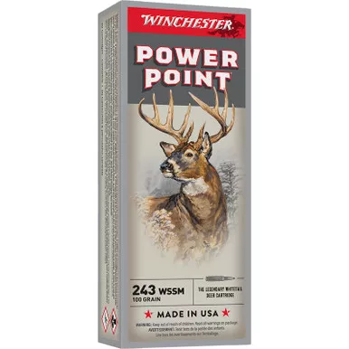 Winchester Ammo X243WSS Power-Point 243WSSM 100gr 20 Per Box/10 Case
