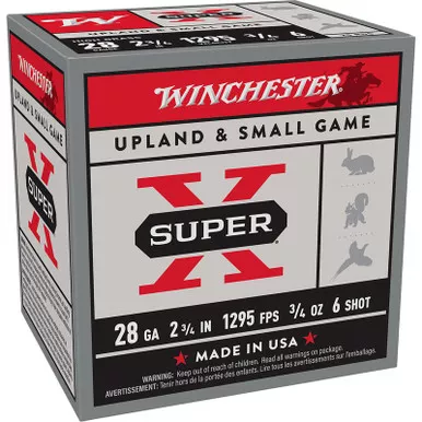 Winchester Ammo X286 Super X Heavy Game Load High Brass 28Gauge 2.75″ 3/4oz 6Shot 25 Per Box/10 Case