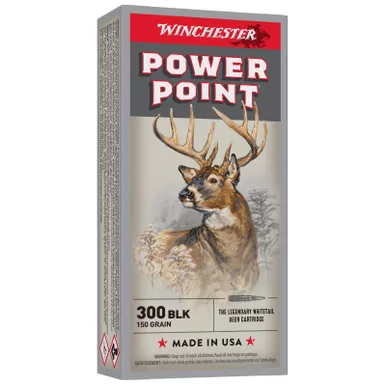 Winchester Ammo X300BLK Power-Point 300Blackout 150gr 20 Per Box/10 Case