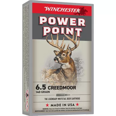 Winchester Ammo X652 Power-Point 6.5Creedmoor 140gr 20 Per Box/10 Case