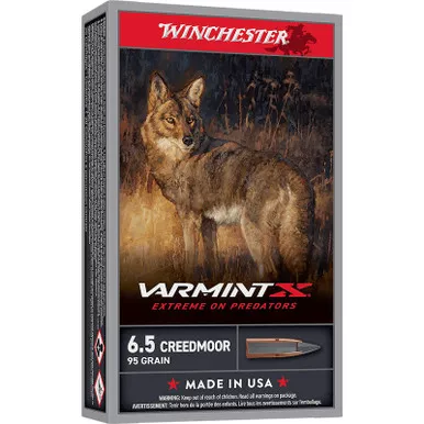 Winchester Ammo X65PXP Varmint X 6.5Creedmoor 95gr 20 Per Box/10 Case