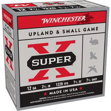 Winchester Ammo XU12SP7 Super X Heavy Game Load 12Gauge 2.75″ 1 1/4oz 7.5Shot 25 Per Box/10 Case