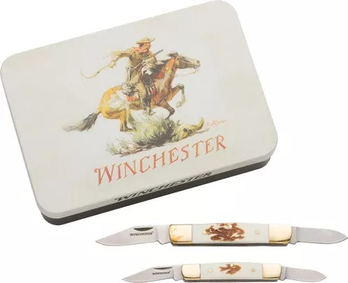 Winchester Knife Ss/stag – Stockman Combo W/knife Tin